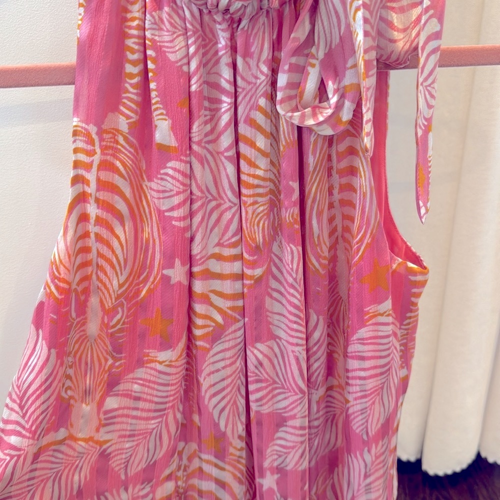Pink Ruffle Ramy Brook Blouse - Picture 3 of 4
